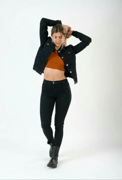 Pantalón Dama de Gabardina Negro