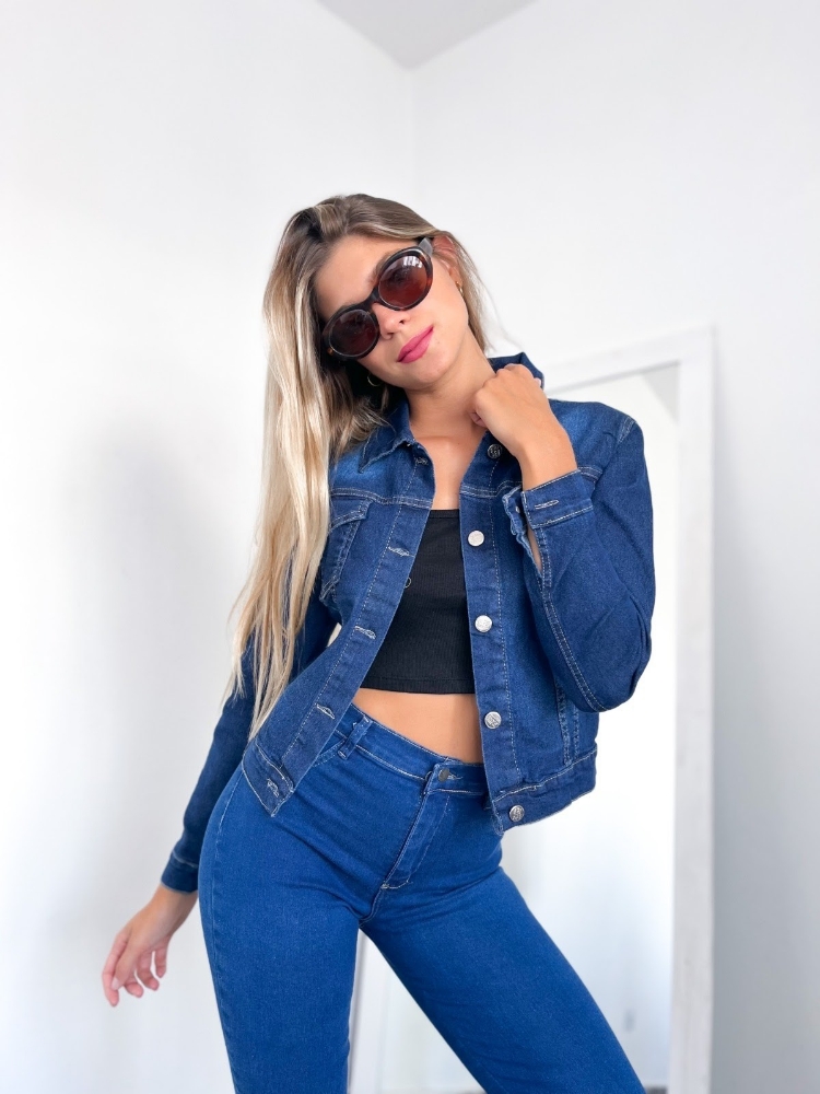 Pantalón Dama de Jean Azul Oscuro - Imagen 3
