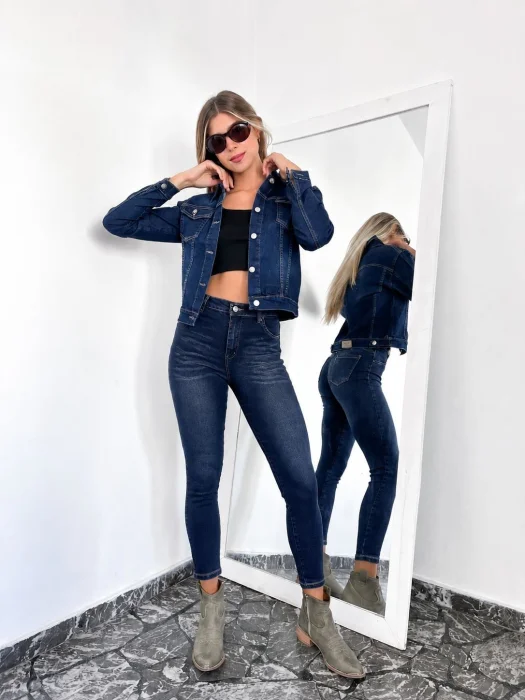 Pantalón Chupín Dama de Jean Azul
