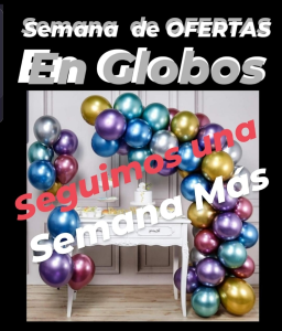 Bolsa Globos Chrome 50 Unidades