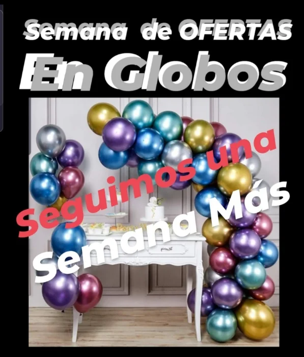 Bolsa Globos Chrome 50 Unidades