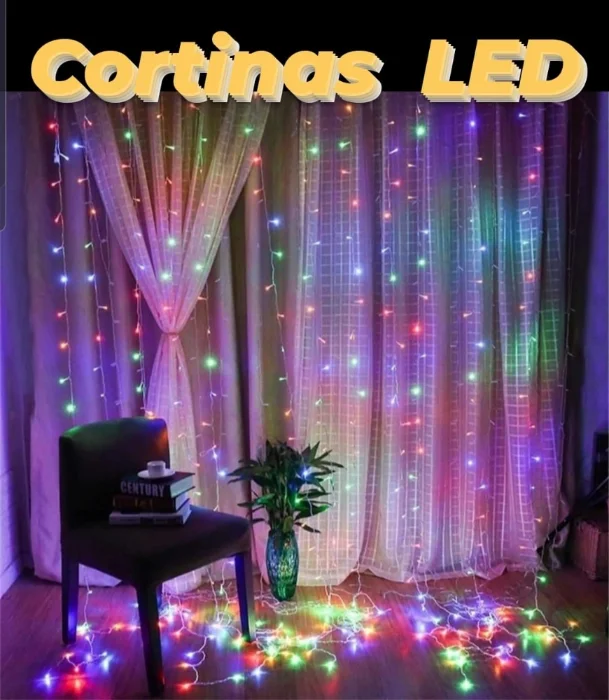 Cortinas Led 2 X1.5 Mts