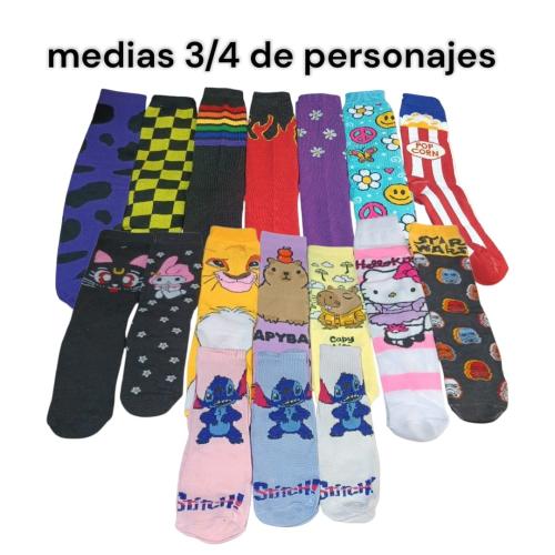 Medias 3/4 de Personajes