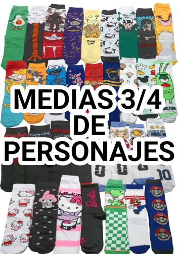Medias 3/4 de Personajes