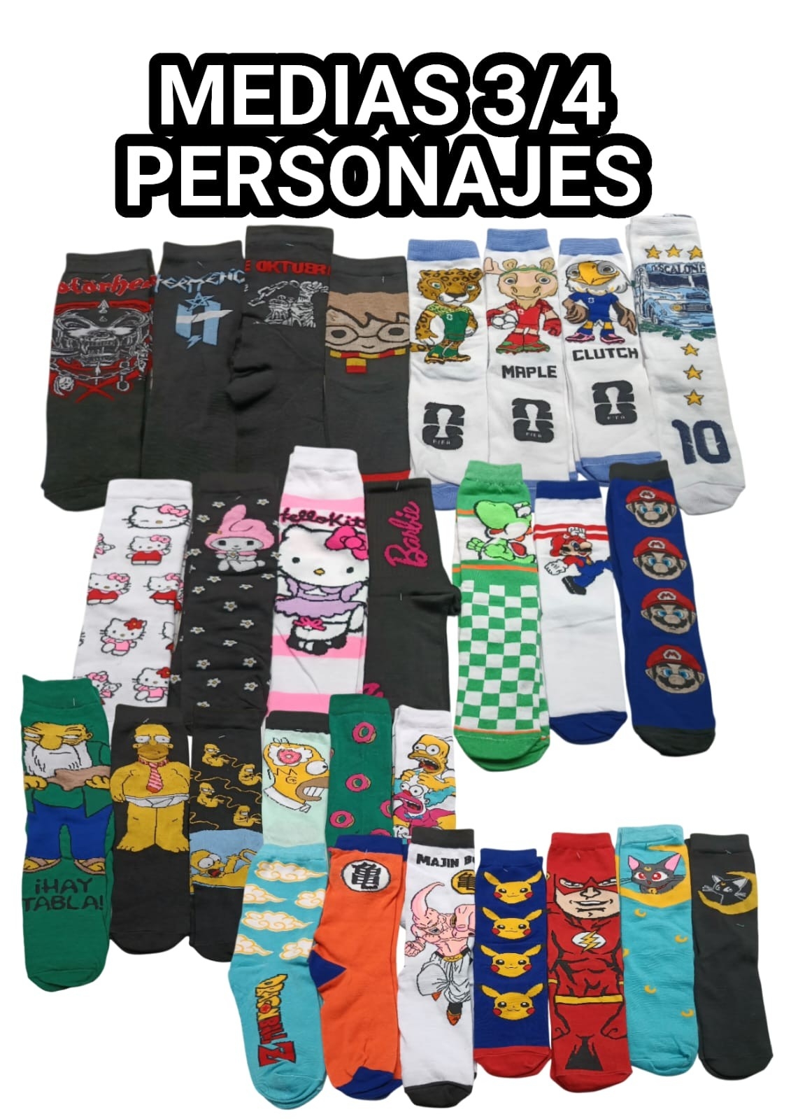 Medias 3/4 de Personajes - Imagen 3