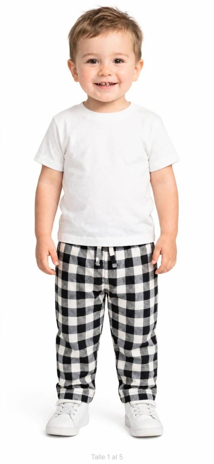 Pantalones de Bebé a Cuadros Unisex de Verano - Imagen 2