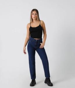 Jean Mom Azul Dama