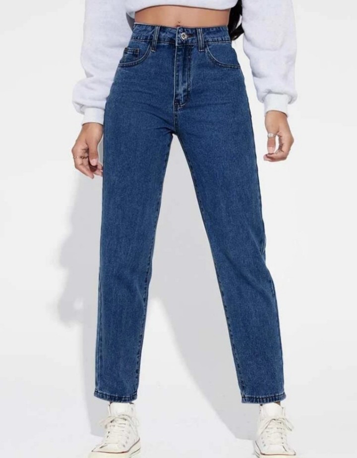 Jean Mom Azul Dama - Imagen 4