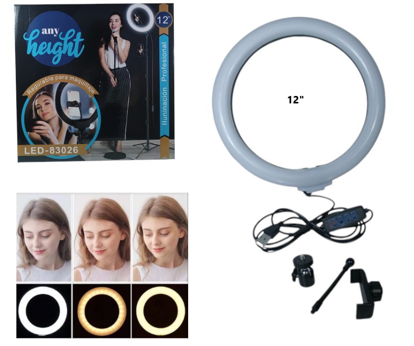 Aro Selfie Time 30cm con Tripode - Imagen 2