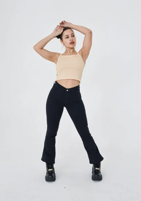 Jeans Oxford Mujer Negro