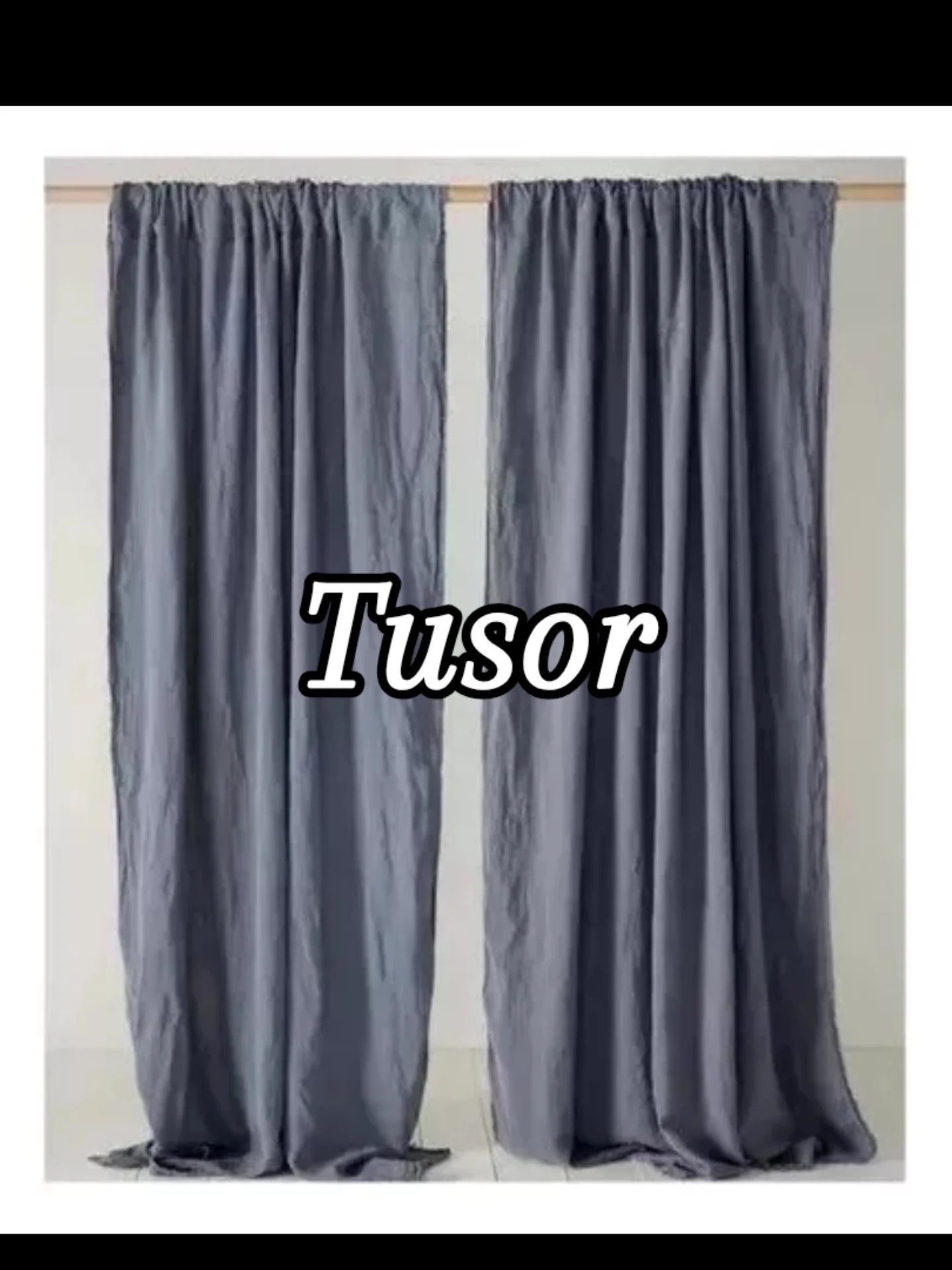 Cortina Baño Tusor 100% Algodon - Imagen 2