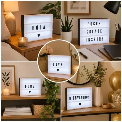 Cartel Led Luminoso C/ Letras Grande A4 - Imagen 2