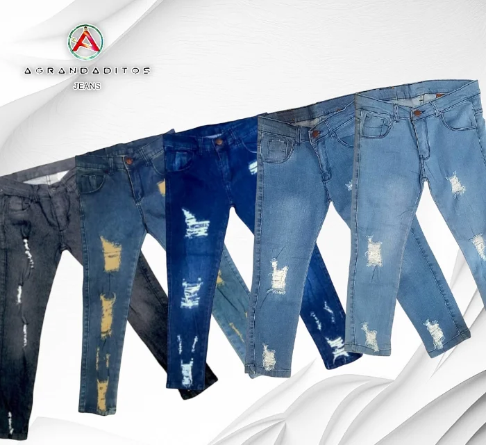 Jeans con Roturas Elastizado