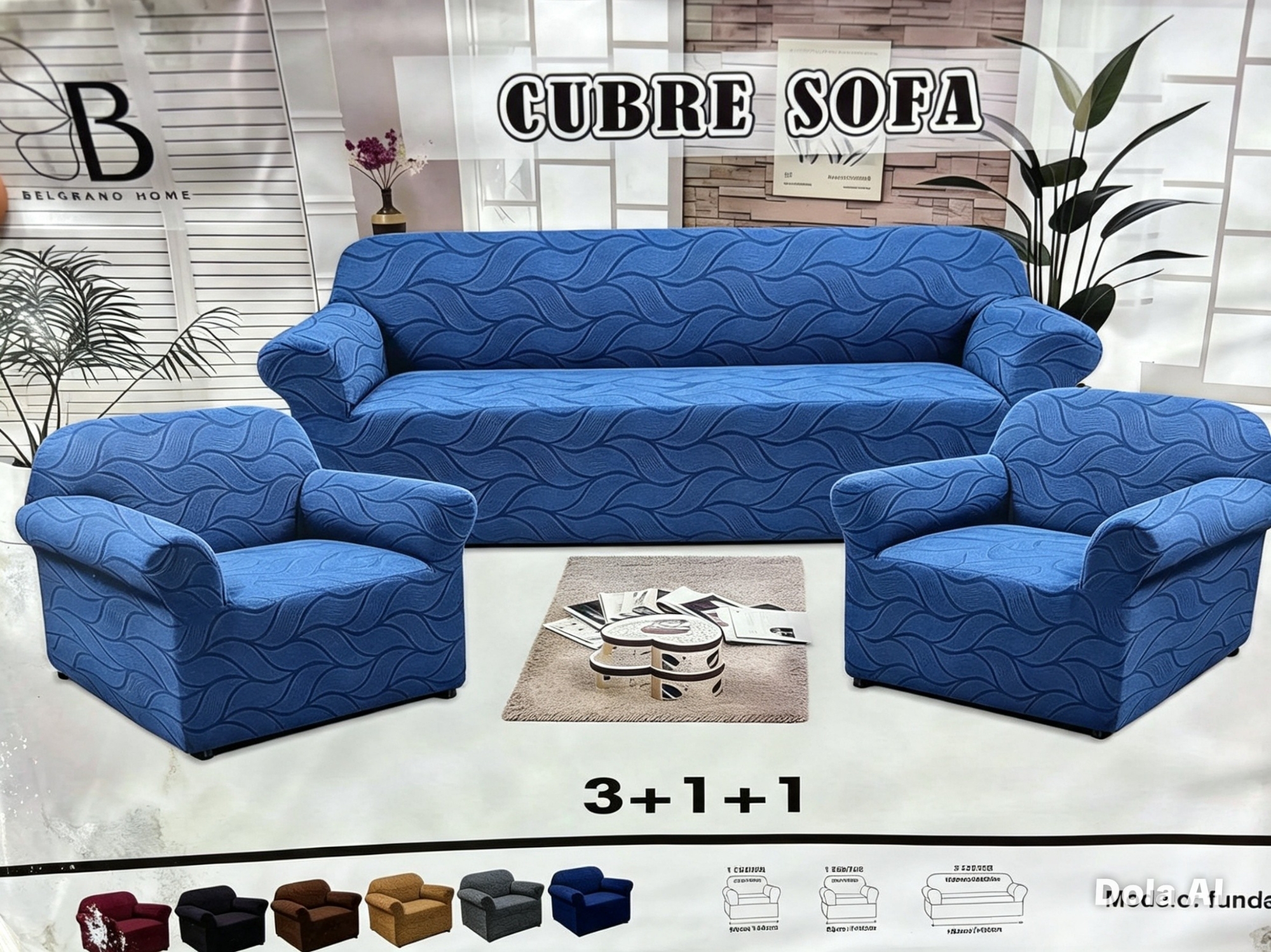 Fundas de Sillon 3+1+1 - Imagen 2