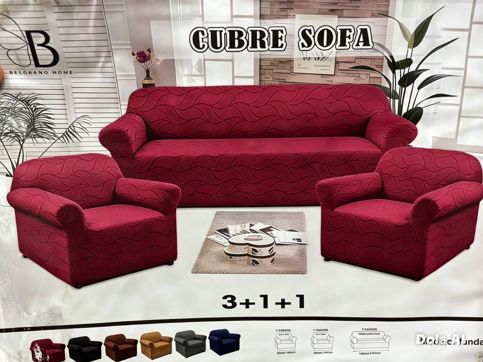 Fundas de Sillon 3+1+1 - Imagen 3