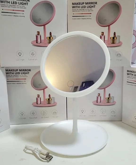 Espejo con Luz Mr2219 a 220v y Recargable 4683
