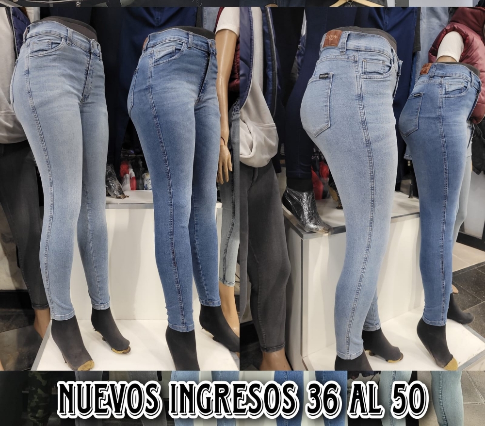 Jeans Chupin Elastizado Calce Perfecto Bolsillo Atras y Adelante - Imagen 2