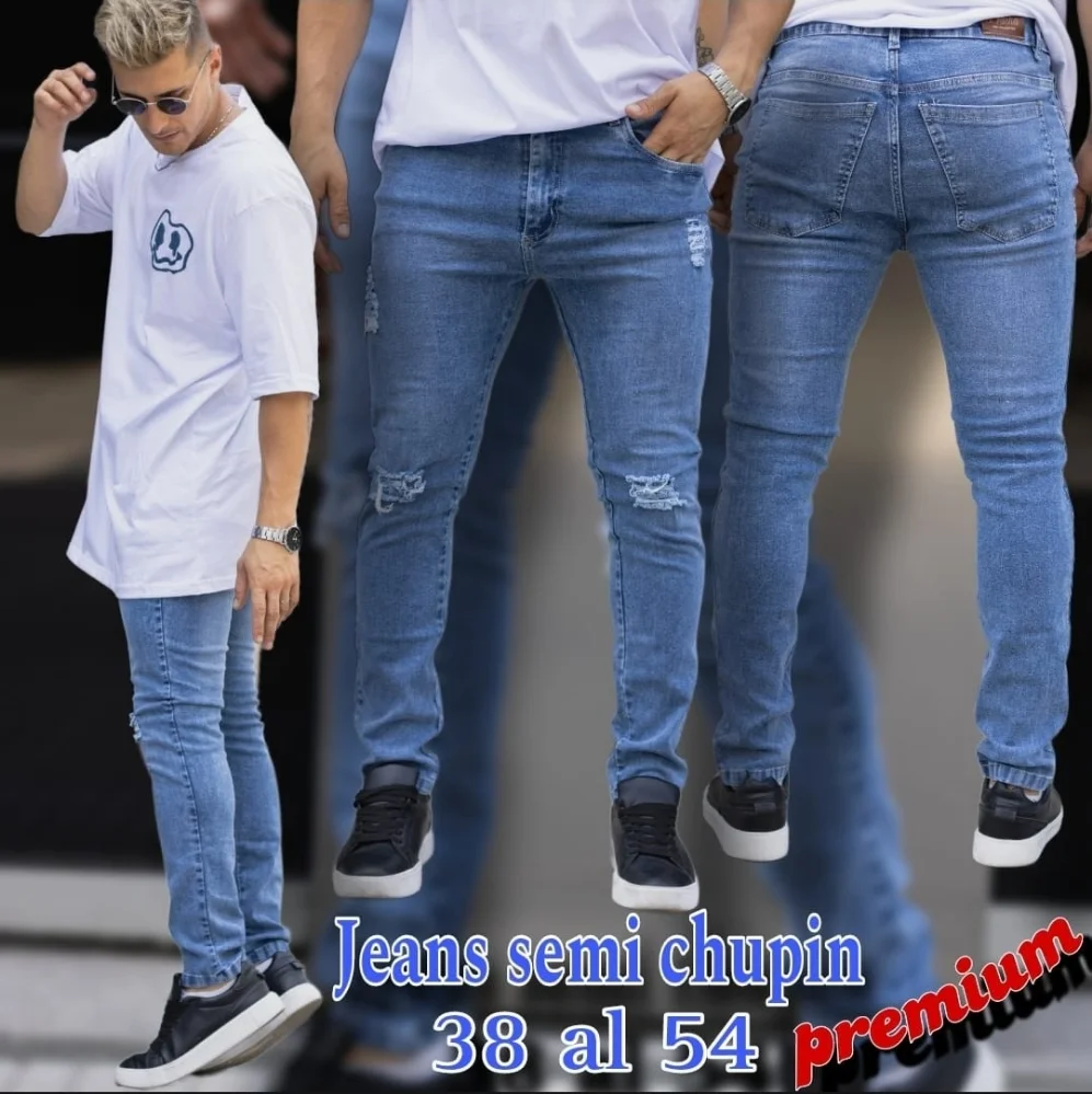 Jeans Chupin Elastizado de Excelente Calidad,varios Modelos del 38 al 48 - Imagen 3