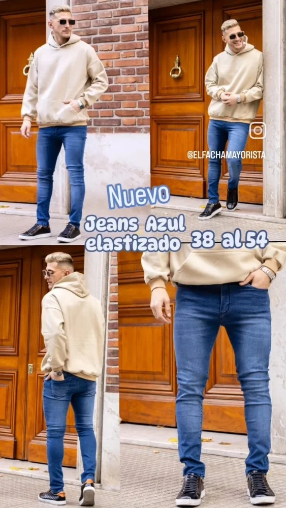 Jeans Chupin Elastizado de Excelente Calidad,varios Modelos del 38 al 48 - Imagen 1