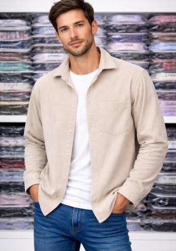 Camisa de Corderoy con Spandex - Miniatura 3