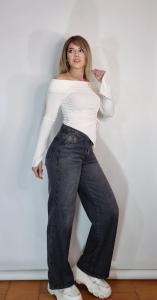 Jeans Wide Leg ( Rígido) - Miniatura 2