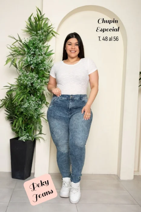 Jeans Chupin  Talles Especiales ( Elastisado)