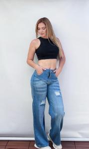 Jeans Wide Leg (rígido) - Miniatura 6