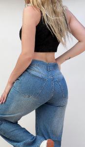 Jeans Wide Leg (rígido) - Miniatura 3