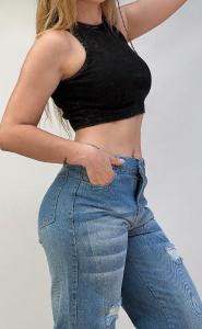 Jeans Wide Leg (rígido) - Miniatura 4