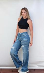 Jeans Wide Leg (rígido) - Miniatura 5