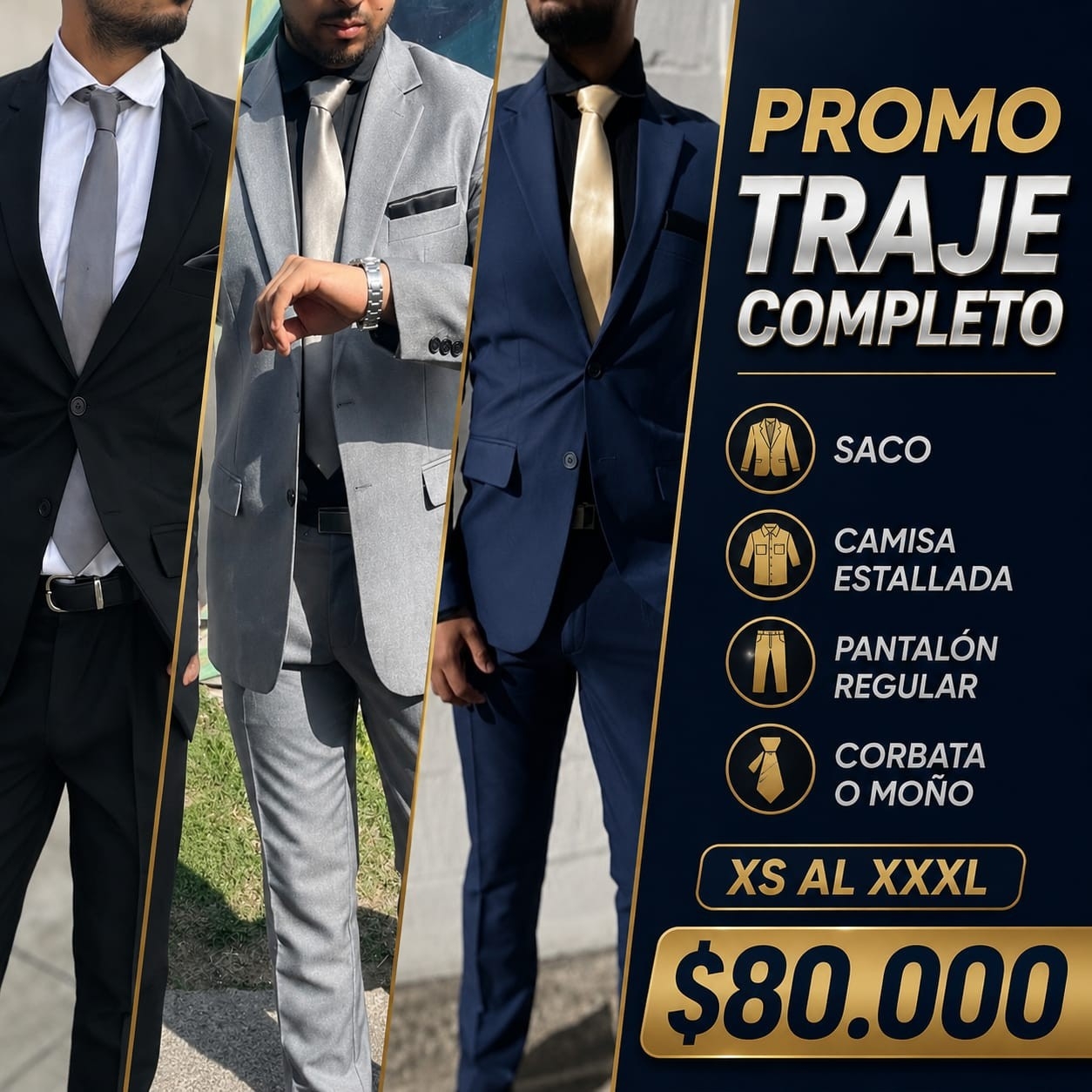 Trajes Traje Combo Elegante - Imagen 3