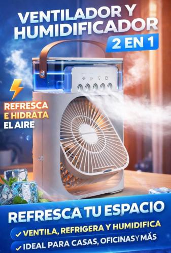 Mini Ventilador Humificador Portatil - Miniatura 4