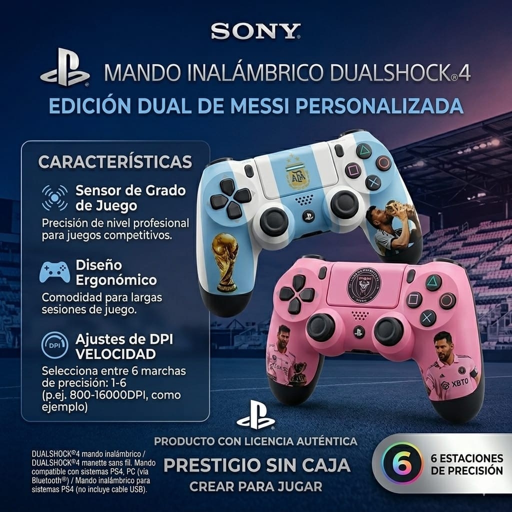 Joystick Compatible con Ps4 Pc Android Seleccion Argentina Joystick Ps4 Afa - Imagen 6