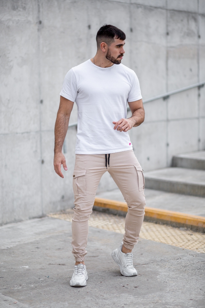 Pantalon Cargo (beigue) - Imagen 3
