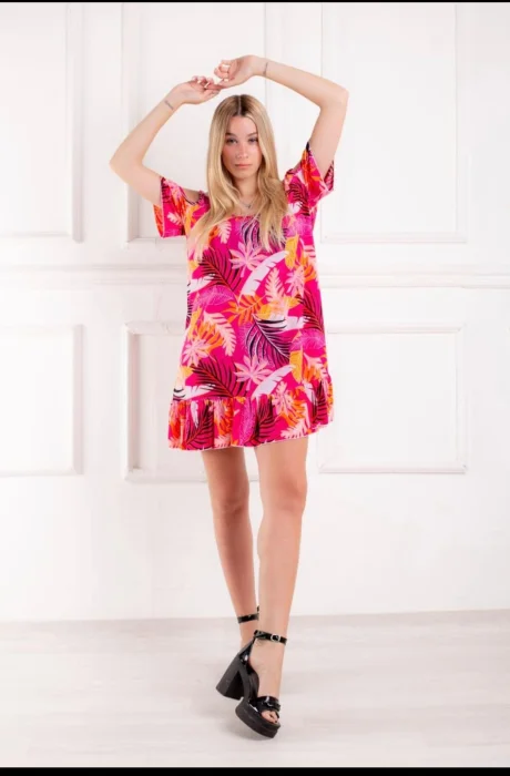 Vestido Corto de Seda Fria  del 3 al 8