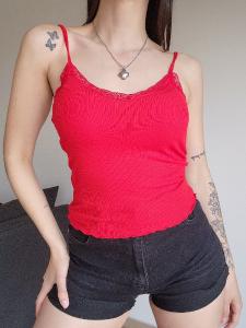 Musculosa C-puntilla Escote Morley Algodón