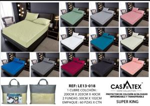 Cubre Colchón Impermeable Matelaseado+ Fundas