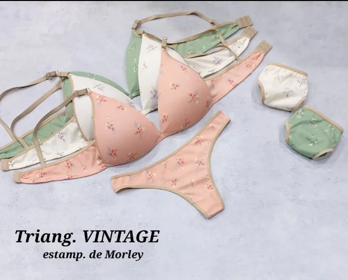 Conjuntos Triangulitos Vintage Estampados de Morley