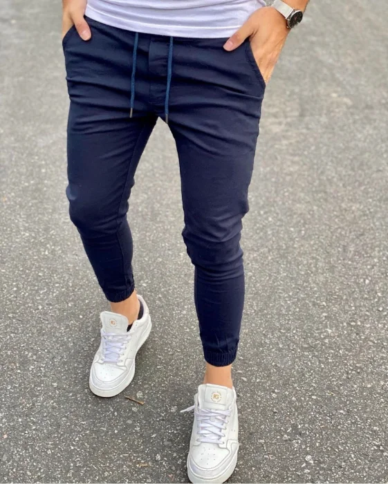 Joggers Azul Marino Elastizado