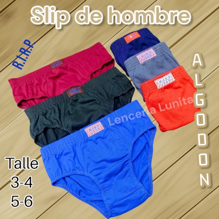Slip de Hombre Algodón Embutido