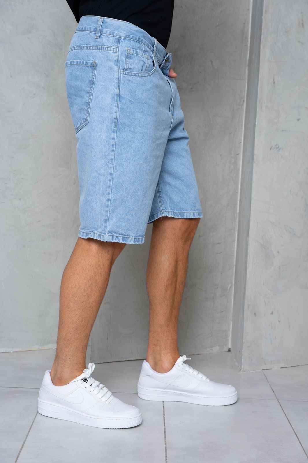 Bermudas Jeans Corte Clásico Celeste - Imagen 3