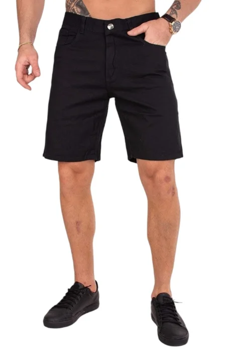 Bermudas Jeans Corte Clásico Hombre