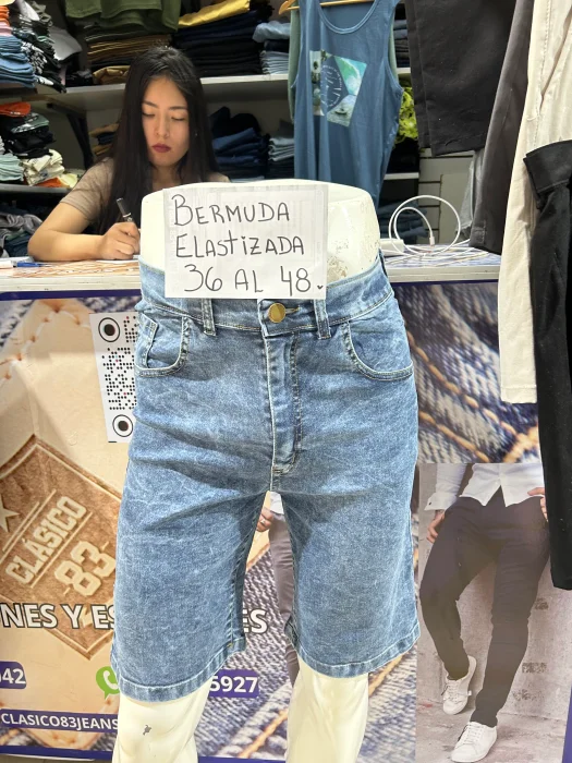 Bermuda Jeans Hombre
