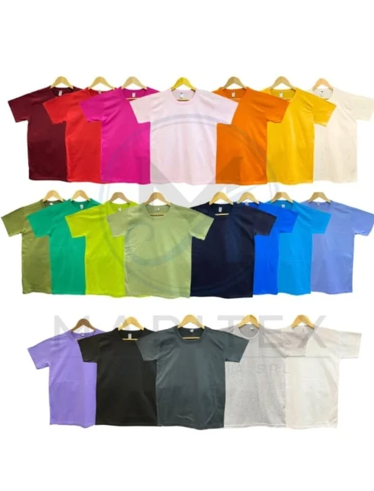 Tenemos Remeras Unisex de Algodon Mercerizado 24/1 para Estampar