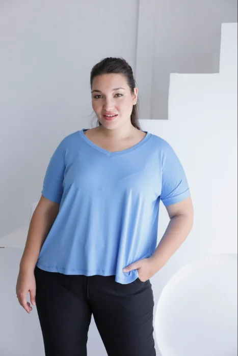 Violeta - Remera Crep Viscosa V