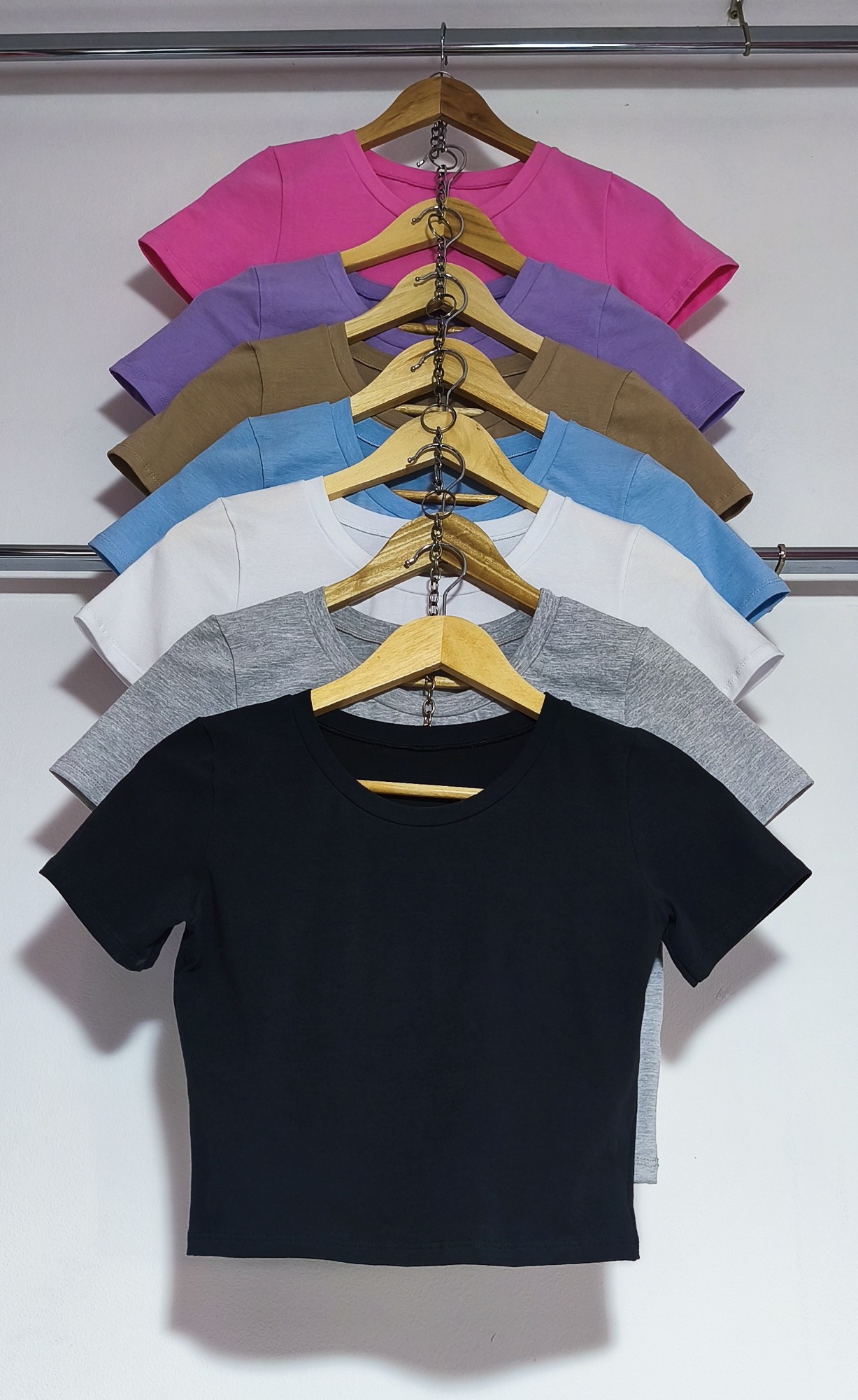 " Remera Básica Baby Tee ) Algodon con Lycra - Imagen 2