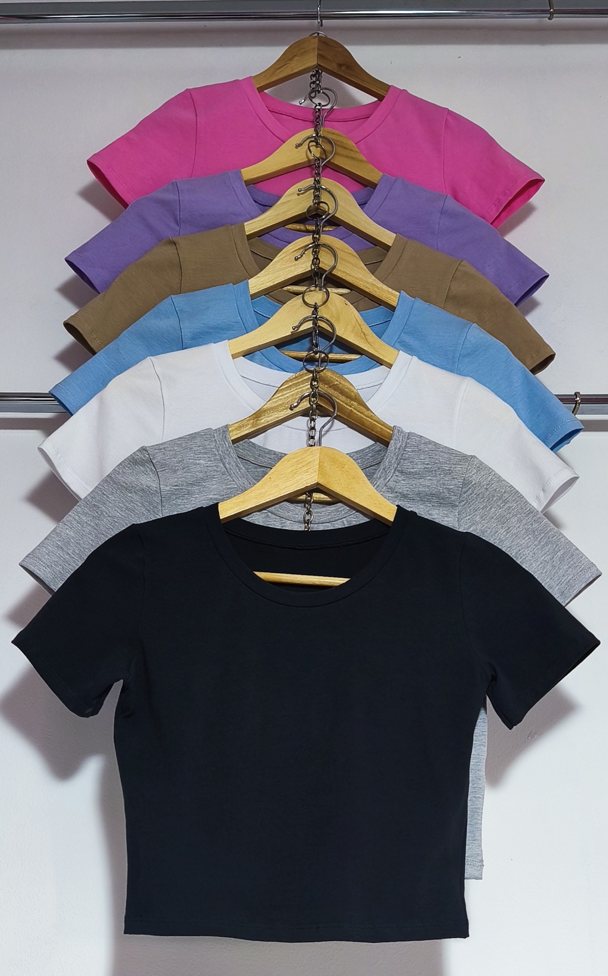 " Remera Básica Baby Tee ) Algodon con Lycra - Imagen 3