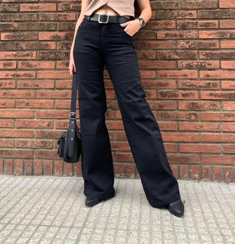 Jean Wide Leg Noir (plus Size) - Miniatura 2