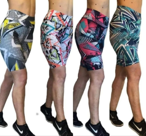 Bikers Retro de Lycra Tiro Alto