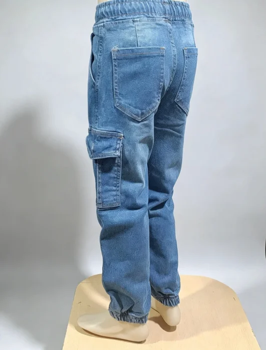Jogguer Cargo de Jeans Elástizada Niño (talles Reales)